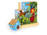 Gioco Di Incastro E Puzzle Con Cubi "Ritter Rost"", 9 Pezzi, In Legno"