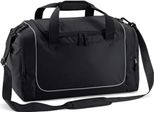 Quadra QS77 | Borsa Sportiva Teamwear Locker | 47 X 30 X 27 Cm - Colore: Nero/Grigio Chiaro - Dimensioni: 47 X 30 X 27 Cm