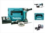 Makita Dga 452 Ryj Smerigliatrice Angolare A Batteria 18V / 115 Mm In Valigetta Makpac + 2X Batterie 1,5 Ah + Caricabatterie