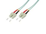 Logilink Cavo Patch Duplex In Fibra Ottica OM3 50/125µ Sc/Sc Turchese 3 M