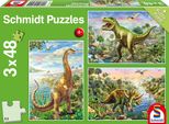 Puzzle 3X48T. Avventura Con I Dinosauri