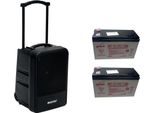 Omnitronic Set MOM-10BT4 Sistema Pa Modulare Senza Fili + 2X Batteria Ricaricabile