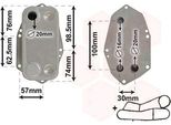 Van Wezel 06003571 - Radiatore Olio Oe 11422247204 Per X5 (E53), Serie 7 (E38), Serie 5 (E39), Serie 3 (E46)