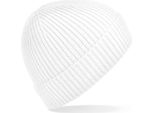 Beechfield B380 | Berretto A Coste In Maglia Ingegnerizzata - Colore: Bianco - Taglia: Unica