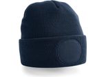 Beechfield B446 | Circular Patch Beanie - Colore: French Navy - Taglia: Unica