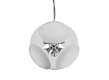 Diamo Lampada A Sospensione 6Xe14/40W, Argento/Bianco Opale, Ø: 42 H: 120 Cm, Attacco E14, Dimmerabile