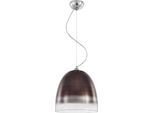 Lampada A Sospensione Bayamo 40W, Cromo/Fumo, Ø: 33 H: 150 Cm, Attacco E27, Dimmerabile