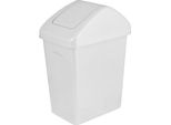 Branq Cestino Per Rifiuti Con Coperchio Incernierato 25L - Bianco