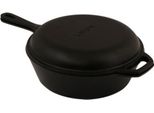 Lava Metal Padella Doppia Profonda In Ghisa 26 Cm - Nero
