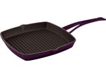 Lava Metal Padella Per Grigliare In Ghisa 26X26 Cm - Viola Chiaro