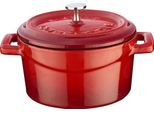 Lava Metal Mini Pentola In Ghisa Rotonda 10 Cm - Rosso