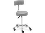 Sgabello Rotante Physa Con Schienale - 530 - 710 Mm - Grigio Scuro