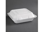 Scatole Per Pasti Compostabili Fiesta In Bagassa Con Coperchio A Cerniera, 23,6 Cm (200 Pezzi)