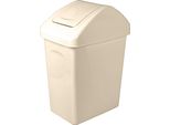 Branq Cestino Per Rifiuti Con Coperchio Incernierato 10L - Beige