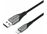 Cavo Usb 2.0 Lightning Vention Labhh/ Usb Maschio - Lightning Maschio/ Fino A 12W/ 480Mbps/ 2M/ Grigio