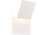 Moderna Lampada Da Parete Orientabile Quadrata Bianca Mio Led 6W Trio