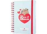 Pusheen - Calendario / Agenda Settimanale 2023/2024 Della Collezione Purrfect Love (14,8 X 21 Cm)