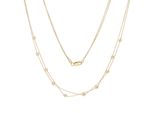 Collier Firetti "Schmuck Geschenk Gold 375 Halsschmuck Halskette Ankerkette Kugeln", Gelbgoldfarben, Halsketten, Damen, Gelbgold 375, L: 45 B: 2Mm, Collier, B:2Mm