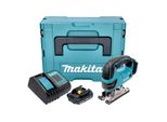 Makita Djv 180 SY1XJ Seghetto Alternativo A Batteria 18 V 135 Mm + 1X Batteria 1,5 Ah + Caricabatteria + Makpac