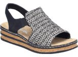 Sandali Da Donna Rieker 62971-00 Schwarz Kombi 40