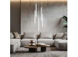 Lampada A Sospensione, Metallo Bianco, Satinato H 120 Cm