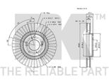 2X Disco Freno Nk 202624 Per Honda Accord Vi Sedan (Ck Cg Ch CF8) 48Mm