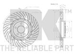 2X Disco Freno Nk 2047128 Per Audi A4 Avant (8K5 B8) Q5 (8RB) A5 Coupé (8T3)