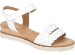 Gabor Shoes Sandalo Con Zeppa - Bianco Pelle Liscia : 37.5 : Misura Normale: 37.5 Larghezza: Normale