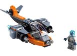 Lego 31111 Creator 3-In-1 Cyber Drone - Cyber Mech - Hoverbike, Set Con Minifigure Robot, Giocattolo Spaziale In Mattoncini Da Costruzione Per Bambini Dai 6 Anni In Su