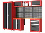 Luxtom | Set Da Officina Con Cassetti, 13 Pezzi, Banco Da Lavoro, Attrezzatura Da Officina Per Garage, Armadio Per Attrezzi