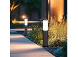 Lampada Da Terra, Acciaio Inox, Nero, E27, IP44, H 45 Cm