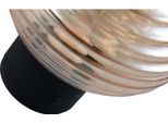 Lampada Da Parete A Led, Metallo, Nero, Touch Dimmer, Batteria Ricaricabile, H 15,5 Cm