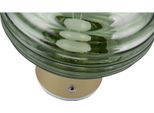 Lampada Da Parete A Led, Batteria Ricaricabile, Vetro Verde, Touch, Dimmerabile, H 15,5 Cm