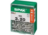 Viti Universali Spax 3,0 X 20 Mm Tx 10 - 100 Pz.