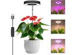 Luce Per Piante Led Per Piante Da Interno Luce Di Coltivazione A Spettro Completo Lampada Per Piante Regolabile In Altezza Con Timer 3/9/12H 10 Livelli Di Luminosità 3 Modalità Di Illuminazione