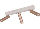 Led, Plafoniera, Metallo, Caffè, Smd, Interruttore Dimmer, L 44 Cm