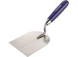 Frattazzo Da Stuccatore Larghezza 100 Mm Inox, Con Manico In Faggio Acciaio Inox