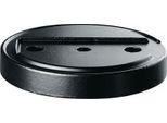 Sottoporta 3699 Gp Ø 70 Mm Altezza 10 Mm Silicone Nero Fissaggio A Tassello
