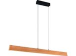 Lampada A Sospensione Led, Legno Naturale, Marrone Touch Dimmer, L 150 Cm