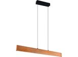 Lampada A Sospensione Led, Legno Naturale, Touch Dimmer, L 115 Cm