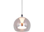 Lampada A Sospensione Led, Colore Cromo, Interruttore-Dimmer, Cct, H 150 Cm