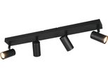 Lampada Reality Faretto Da Soffitto Taryn A 4 Luci Lxp 62X13,50X6 Cm Nero Faretto