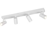 Lampada Reality Spot Da Soffitto Taryn A 4 Luci Lxp 62X13,50X6 Cm Bianco Faretto