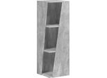 Syfax™ Mensola Laterale Grigio Cemento 33 X 32 X 100,5 Cm