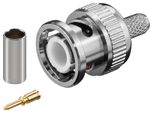 Goobay Bnc Crimpstecker FüR Rg 58/U Kabel Mit Goldpin (Bulk)