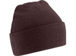 Cappello / Berretto Unisex In Maglia Beechfield, Extra Morbido RW210 (Taglia Unica) (Cioccolato)
