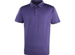 Premier Unisex Polo-Shirt Coolchecker RW1110 (2Xlarge) (Viola)