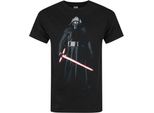 Maglietta Star Wars The Force Awakens Kylo Ren Uomo NS4091 (L) (Nero)