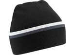 Cappello / Berretto A Maglia Unisex Beechfield RW251 (Taglia Unica) (Nero/Grafite/Bianco)