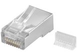 Goobay RJ45 Stecker Cat 5E/Stp Geschirmt Transparent (Bulk)